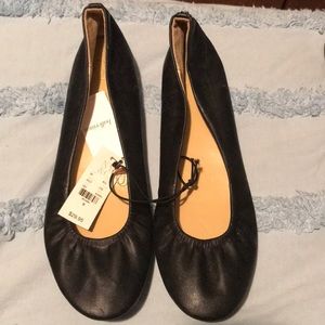 Brand New Black Leather Flats